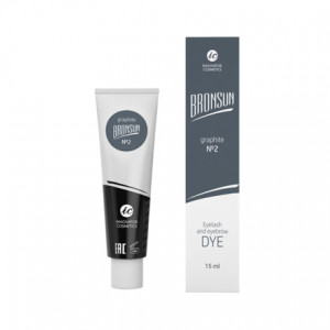 Innovator Cosmetics, Краска для ресниц и бровей Bronsun №2, графит, 15 мл